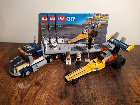 LEGO® City | Dragster-Transporter 60151